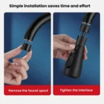 Kitchen Universal Faucet Extender Sink Connector Spout Swivel Faucet Splash Guard - Image 6