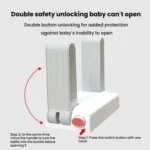 Anti-open Door Child Security Lock Baby Anti-theft Door Latch Anti-cat Dog Doorknob Lock - Image 5