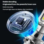 2pcs 6000K Mini Car Plug-in Integrated LED Headlights - Image 11