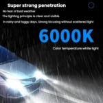 2pcs 6000K Mini Car Plug-in Integrated LED Headlights - Image 3