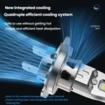 2pcs 6000K Mini Car Plug-in Integrated LED Headlights - Image 10