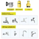 High-pressure Car Wash Sprinkler Household Spray Nozzle Rinse Watering Car Cleaning Tools - Image 8