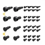 40pcs /Pack T6 T15 Security Tamper-Proof Torx Screws with Anti-Theft Holes for Ring Doorbell & Camera Mounting