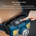 E-SMARTER W6100A LED Mini Wave Sensor Headlamp COB Outdoor Adventure Fishing Bright Headlamp - Image 3