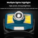 E-SMARTER W6100A LED Mini Wave Sensor Headlamp COB Outdoor Adventure Fishing Bright Headlamp - Image 9