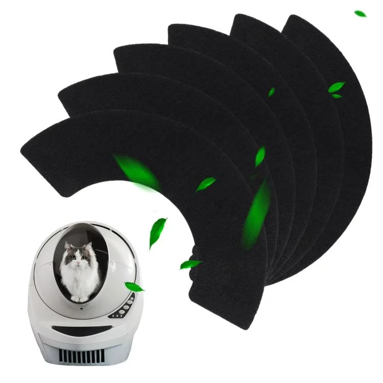 6pcs /Pack Carbon Filter For Litter-Robot 4 Replacement Parts