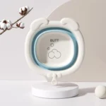Children Silicone Folding Washbasin Portable Thickened Hangable Butt Washbasin For Babies