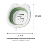 Children Silicone Folding Washbasin Portable Thickened Hangable Butt Washbasin For Babies - Image 3