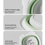 Children Silicone Folding Washbasin Portable Thickened Hangable Butt Washbasin For Babies - Image 9