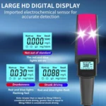 HD Digital Display Blow-type Alcohol Tester with Flashing Emergency Light - Image 5