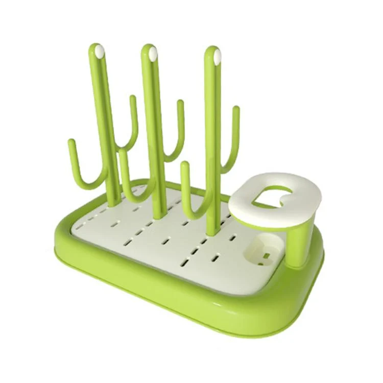 TBD0606002801A.webp Baby Bottle Drying Rack Drain Drying Rack Insertable Bottle Brush Nipple Brush Storage Holder - Image 1