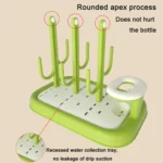 Baby Bottle Drying Rack Drain Drying Rack Insertable Bottle Brush Nipple Brush Storage Holder - Image 6