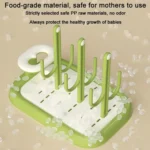Baby Bottle Drying Rack Drain Drying Rack Insertable Bottle Brush Nipple Brush Storage Holder - Image 7