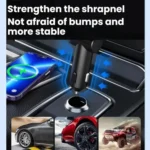 100W Metal Car Retractable Cable Cigarette Lighter Charger - Image 3