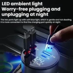 100W Metal Car Retractable Cable Cigarette Lighter Charger - Image 4