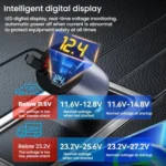 100W Metal Car Retractable Cable Cigarette Lighter Charger - Image 6