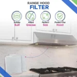 For Ventline BCC024600 2pcs 8x8 Inch Range Hood Vent Filter Replacement Parts - Image 2