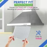 For Ventline BCC024600 2pcs 8x8 Inch Range Hood Vent Filter Replacement Parts - Image 3