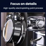 12/24H LED Screen Alarm Clock Loud Metal Clock With Night Light Plug-In Children Clock - Image 5