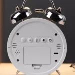 12/24H LED Screen Alarm Clock Loud Metal Clock With Night Light Plug-In Children Clock - Image 6