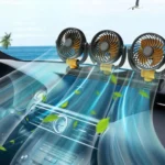 F4505 Car Triple-Head Rotatable Fan Auto 3-Way Folding Fan - Image 10