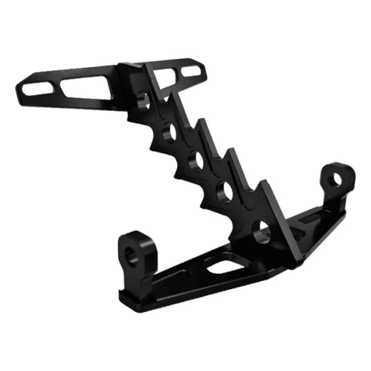 Cpj-006 Universal Aluminum Alloy Fishbone License Plate Frame License Plate Drag