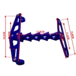 Cpj-006 Universal Aluminum Alloy Fishbone License Plate Frame License Plate Drag - Image 3