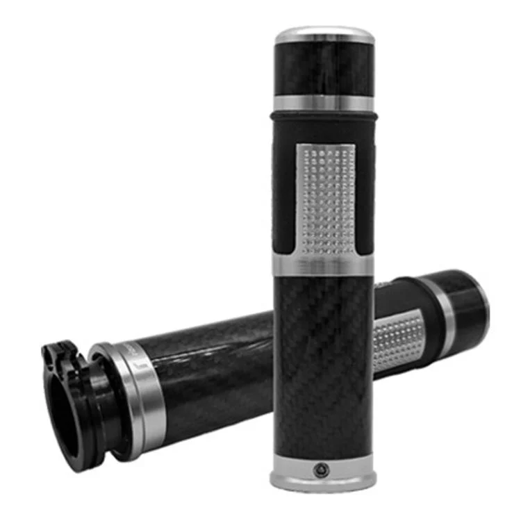 TBD0606015801A.webp 1pair Universal Motorcycle Carbon Fiber Grip Cover Throttle Turn Decorative Cover - Image 1