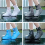 18cm Outdoor Thickened Wear-Resistant Mid-Tube Rainproof Shoe Covers - Image 2
