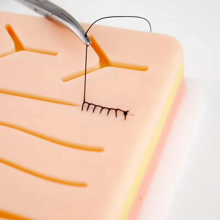 TBD06060238_4.webp Anti-tear Silicone Wound Suture Training Model Surgical Suture Practice Simulated Skin Silicone Pad - Image 5