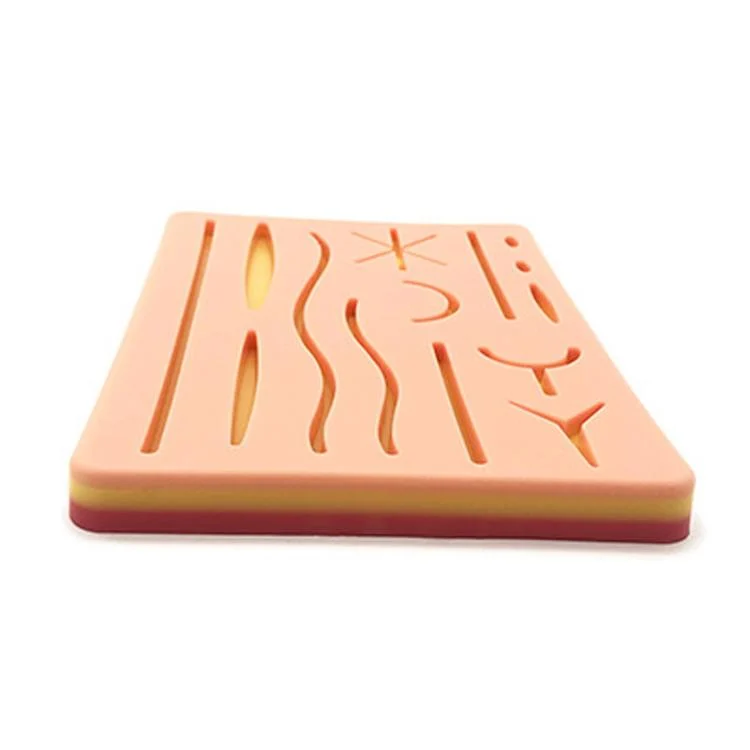 TBD06060249_1.webp Surgical Silicone Wound Suture Skin Practice Pad Simulated Silicone Skin Model - Image 2