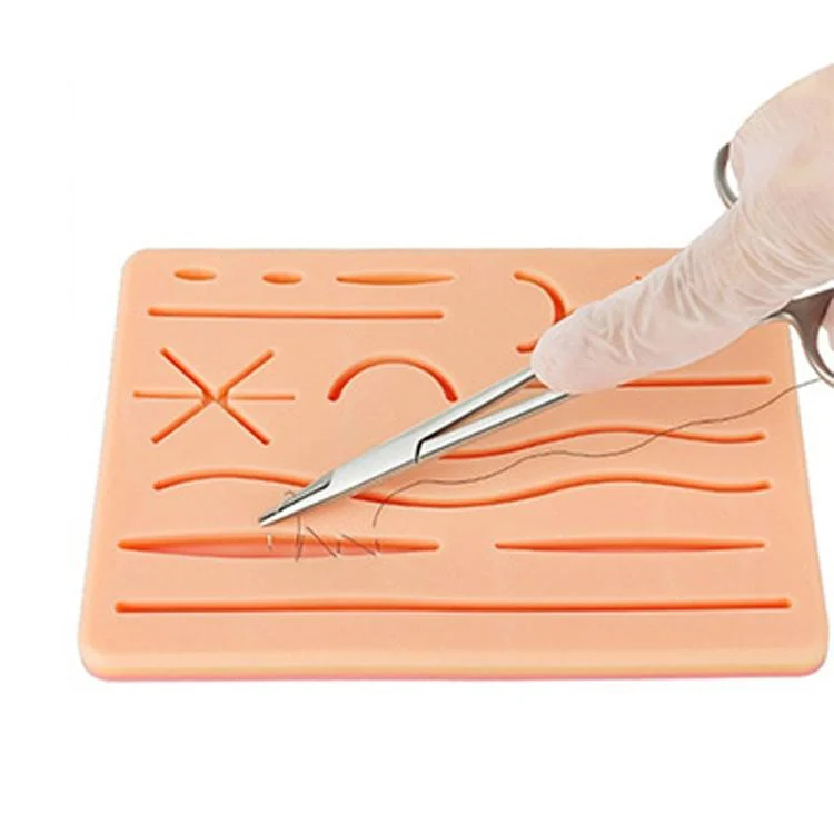 TBD06060249_3.webp Surgical Silicone Wound Suture Skin Practice Pad Simulated Silicone Skin Model - Image 4