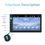 7 Inch Wired Carplay Dual Butt MP5 Player Bluetooth Big Screen Car Center Control - Image 2