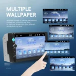 7 Inch Wired Carplay Dual Butt MP5 Player Bluetooth Big Screen Car Center Control - Image 3