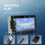 7 Inch Wired Carplay Dual Butt MP5 Player Bluetooth Big Screen Car Center Control - Image 4