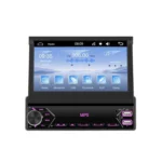 7 inch Universal Manual Retractable Screen Car MP5 Player Car Center Control All-in-One Wired Carplay