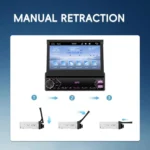 7 inch Universal Manual Retractable Screen Car MP5 Player Car Center Control All-in-One Wired Carplay - Image 14