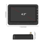 4.3 inch Digital Wireless HD 1 To 1 Reversing Display Car Center Control All-in-One Machine - Image 9