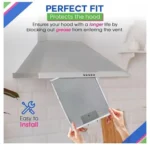 For Broan SB08087294 Range Hood 2pcs /Pack Filter 298 X 239 X 9mm - Image 5