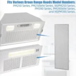 2pcs /Pack S99010370 Range Hood Grease Filter For Broan PM250 / PM250WW / NSPM250/ PM390 /PM390WW /NSPM390 Series - Image 4