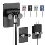 3pcs /Pack Wall-Mounted No-Drill Shaver Organizer Manual/Safety Razor Hook - Image 2