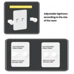 3pcs /Pack Wall-Mounted No-Drill Shaver Organizer Manual/Safety Razor Hook - Image 6