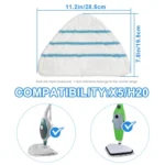 2pcs /Pack For H2O X5 Steam Mop Replacement Pads Microfiber Mop Head - Image 3