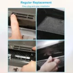 For GE JVM6175SF1SS Microwave 3-in-1 Charcoal and Grease Filters Replacement Parts - Image 5