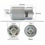 775 Micro Motor Garden Tools High Pressure Water Pump Air Pump Equipment Fan DC Motor - Image 3