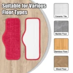 2pcs /Pack Mop Cloths Rag For Schenley Steam Mop Replacement Microfiber Pads - Image 5