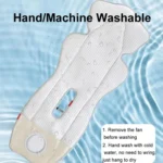 USB Powered Cooling Pad Baby Stroller Seat Cushion With Fan 3 Speed Adjustable Levels - Image 8