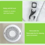 USB Powered Cooling Pad Baby Stroller Seat Cushion With Fan 3 Speed Adjustable Levels - Image 10