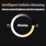 22.5-inch Invisible Blade Ceiling Fan Light with E27 Socket Dimmable LED, 3 Color Temperatures, 3 Speeds, 2H/4H Time - Image 6