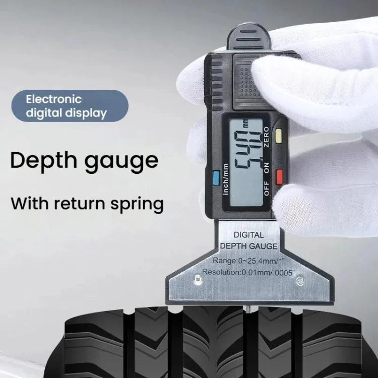 TBD06060511_B1.webp Syntek Digital Depth Ruler 0-25mm Electronic Tire Tread Measuring Ruler - Image 2